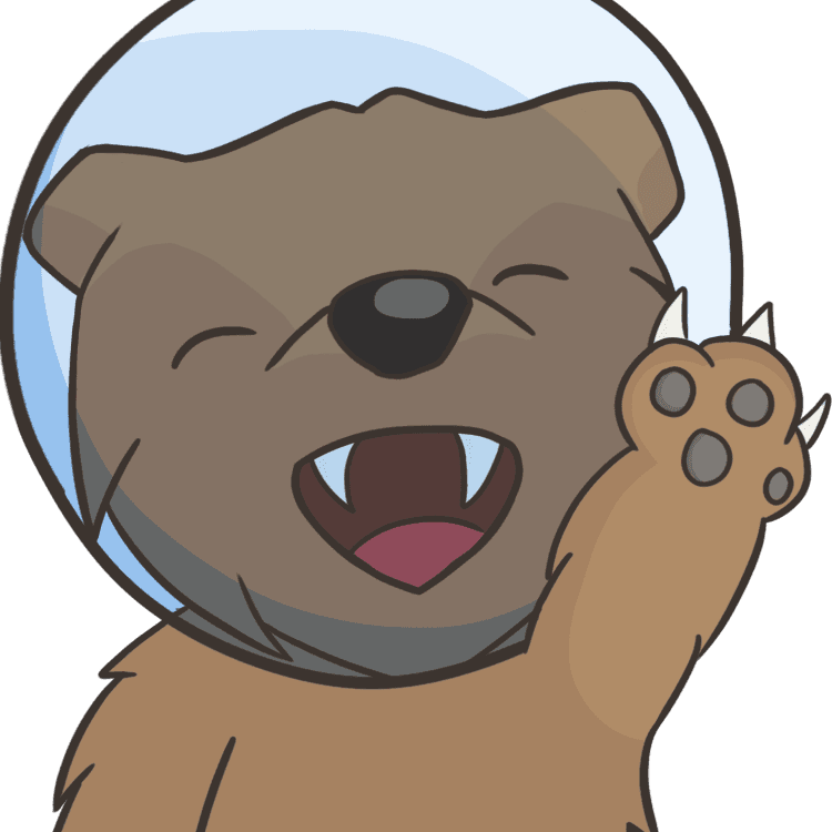 Space Bear waving